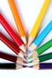 Color pencils on white background Color pencils on white background