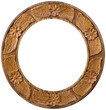 Wooden engraved picture frame