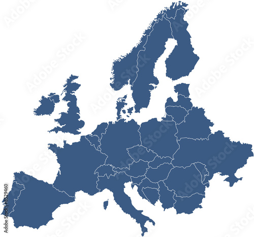 Illustration: Europakarte Europakarte