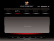 Website black glossy template