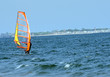 single surfer is dissected ocean