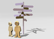 Illustration: Wegweiser Wegweiser