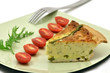 Asparagus quiche slice Asparagus quiche slice