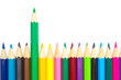 Assortment of coloured pencils