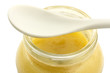 Baby food close-up, isolated