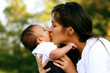 Mother & Infant Baby in the Park