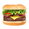 Photo: Cheeseburger isolated on white Cheeseburger isolated on white