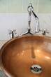Copper bathroom sink