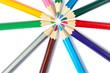 Colored school pencils