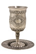 kiddish cup with wine