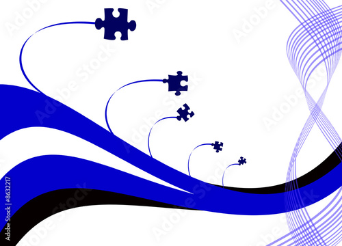 Illustration: abstract puzzle abstract puzzle