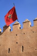 Moroccan flag on building