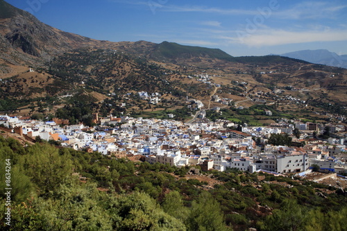 Photo: View of Chefchauen town;Morocco View of Chefchauen town;Morocco