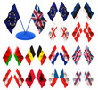 Flags. 3d