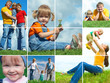 happy family outdoors happy family outdoors