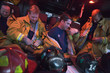 Firefighters preparing for an emergency situation