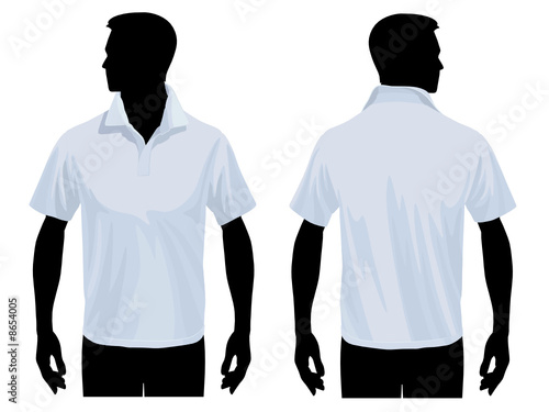 sweatshirt vector template. Men#39;s polo shirt template