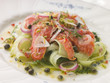 Foto: Citrus marinated Salmon with Cucumber Salad Citrus marinated Salmon with Cucumber Salad
