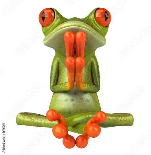 Illustration: Grenouille zen Grenouille zen