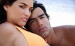Young couple on beach