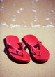 Flip flops on the beach Flip flops on the beach