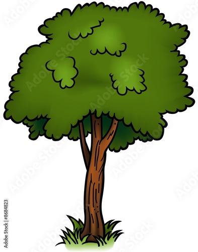 dates tree cartoon. Tree 01 - cartoon illustration