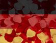 Germany Flag With Petal Texture