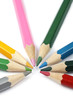 Colored school pencils