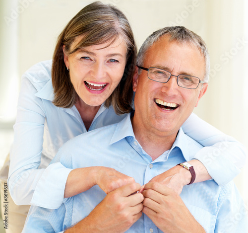 Portrait of romantic old couple having fun Portrait of romantic old couple having fun