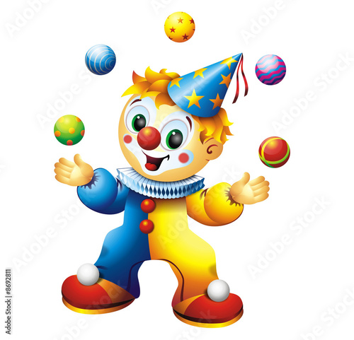 Illustration: Juggling Clown Juggling Clown