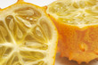 Kiwano fruit crossection, close-up