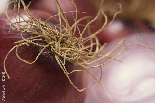Photo: Red onion, close-up Red onion, close-up