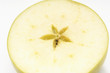 Cross section of granny smith apple