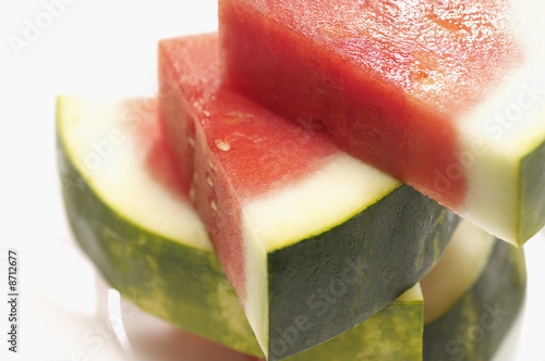 Photo: Sliced watermelon, close-up Sliced watermelon, close-up