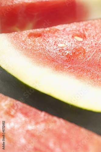 Photo: Sliced watermelon, close-up Sliced watermelon, close-up