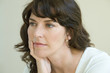 Portrait of woman pondering