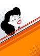 hintergrund frau retro