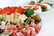 Antipasti - Italian Appetizer with Olives and Prosciutto