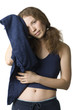 The redhead sporty woman with towel II