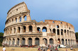 Photo: The Colosseum, famous ancient amphitheater in Rome The Colosseum, famous ancient amphitheater in Rome