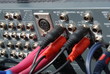 BACK PANEL WITH SOCKETS OF DJ MUSIC MIXER BACK PANEL WITH SOCKETS OF DJ MUSIC MIXER