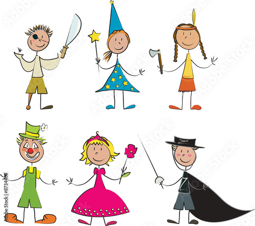 enfants déguisés