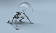 Light bulb on start