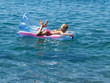 Swimming in the sea