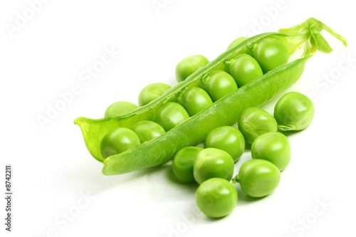 isolated peas