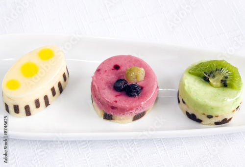 Photo: Three petit fours Three petit fours