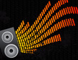 Speaker and Equalizer Audio Background