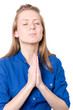 Young woman praying Young woman praying