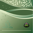Corporate Vector Nature Background with Logo