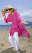 Photo: Female senior on the beach Female senior on the beach